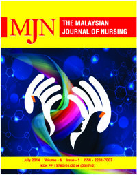 Jurnal MJN : The Malaysian Journal Of Nursing Volume 6 - Issue 1