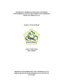KTI KMB : Penerapan Monbilisasi Dini Dalam Proses Penyembuhan Luka Pada Pasien Pascaoperasi Di Ruang Perawatan