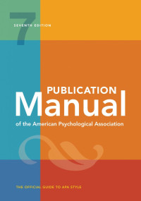 Ebook Publication Manual of The APA seventh edition