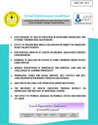Image of Jurnal Nasional : Jurnal Keperawatan Soedirman Vol.14 No.2