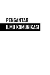 ebook ARS : Pengantar Ilmu Komunikasi