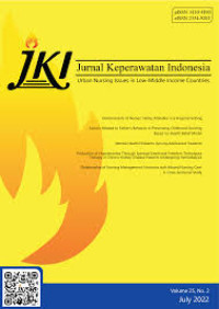 Jurnal Nasional : Jurnal Keperawatan Indonesia Vol 25, No.2 July 2022