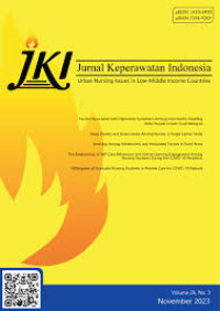 Jurnal Nasional : Jurnal Keperawatan Indonesia Vol.26, No.3 November 2023
