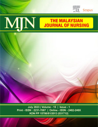 Image of Jurnal Internasional : MJN The Malaysian Journal of Nursing