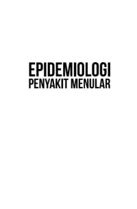Image of ebook ARS : Epidemiologi Penyakit Menular