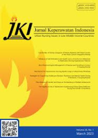Image of Jurnal Nasional : Jurnal Keperawatan Indonesia Vol 26 No.1 March 2023