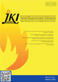 Image of Jurnal Nasional : Jurnal Keperawatan Indonesia Vol 27, No.1 March 2024