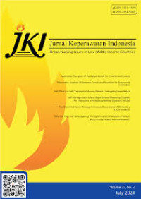 Image of Jurnal Nasional : Jurnal Keperawatan Indonesia Vol 27, No.2 July 2024