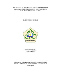 Image of KTI Keluarga : Pelaksanaan Senam Tera untuk Menurunkan Kadar Asam Urat pada Klien Gout Arthritis dalam Konteks Keluarga