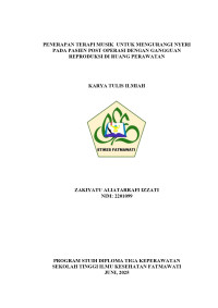 Image of KTI Maternitas : Penerapan Terapi Musik Untuk Mengurangi Nyeri Pada Pasien Post Operasi Dengan Gangguan Reproduksi Di Ruang Perawatan